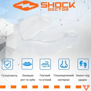 Капа Shock Doctor Gel Max доросла (вік 11+) Clear (art. 6190-TC-AD) купити