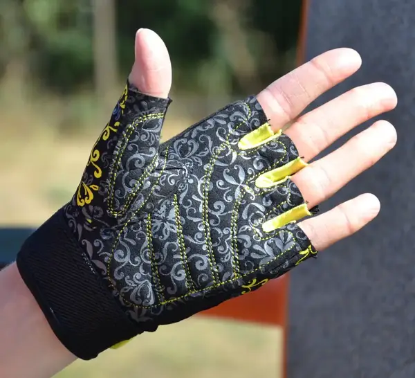 Рукавички для фітнесу Power System PS-2910 Classy Жіночі Yellow M купити недорого в Україні, фото 6