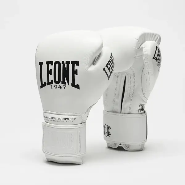 Боксерские перчатки Leone GN111 THE GREATEST White 12 унций (бинты 4 м. в комплекте) купить недорого в Украине, фото 2
