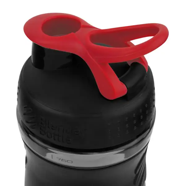Шейкер спортивный (бутылка) BlenderBottle SportMixer Flip 28oz/820ml Black/Red купить недорого в Украине, фото 3
