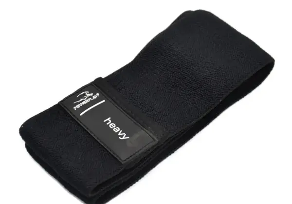 Тканевая резинка для фитнеса и спорта PowerPlay 4111 Hip Band L Light Черная (d_84cm) купить недорого в Украине, фото 5