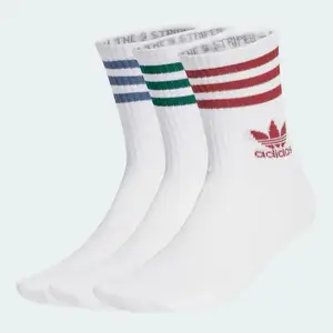 Шкарпетки Adidas CREW SOCK 3STR білий, червоний, зелений, синій Уні M (40-42) купити
