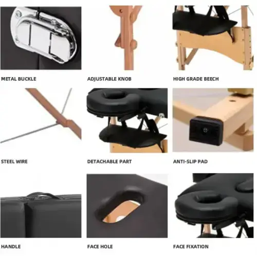 Масажний стіл Vigor BM3524-1.2.3-P бузковий купити недорого в Україні, фото 10