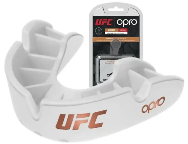 Капа OPRO Bronze UFC доросла (вік 11+) White (ufc.102512003) купити