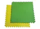 Татамі мат (ластівчин хвіст пазл) EVA 1х1м товщина 26мм (жовто-зелені) купити