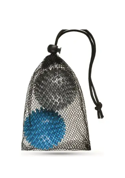 Набор массажных мячей Gymtek 70 мм 2 шт твердый/мягкий серо-голубой купить недорого в Украине, фото 4