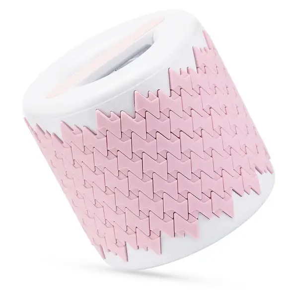 Массажный ролик Gymtek 3D регулируемый бело-розовый купить недорого в Украине, фото 2