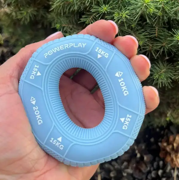 Еспандер кистьовий силіконовий PowerPlay PP-4331 Hand Grip Light 10-15-20 кг. Блакитний купити недорого в Україні, фото 5