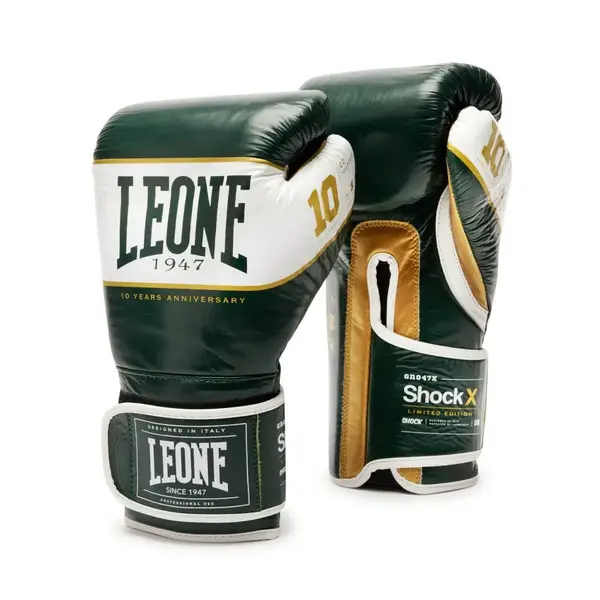 Боксерські рукавички Leone Shock X Green 10 ун. купити