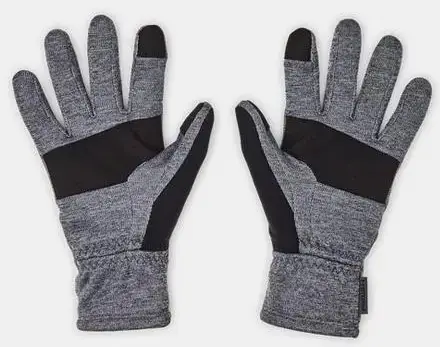 Рукавички UA Storm Fleece Gloves сірий, чорний Чол LG купити недорого в Україні, фото 2