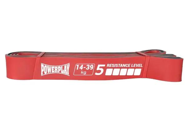 Эспандер-петля (резинка для фитнеса и кроссфита) PowerPlay 4116 Double Colors Красно/Серая (14-39 кг) купить недорого в Украине, фото 2