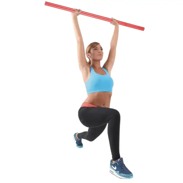 Палиця гімнастична (бодібар) Gymtek 80см червоний купити недорого в Україні, фото 4