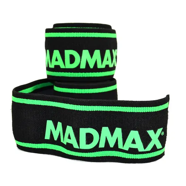 Бинти на коліна MadMax MFA-299 Non slide & slip knee wraps 2.0m Black/Green купити недорого в Україні, фото 8