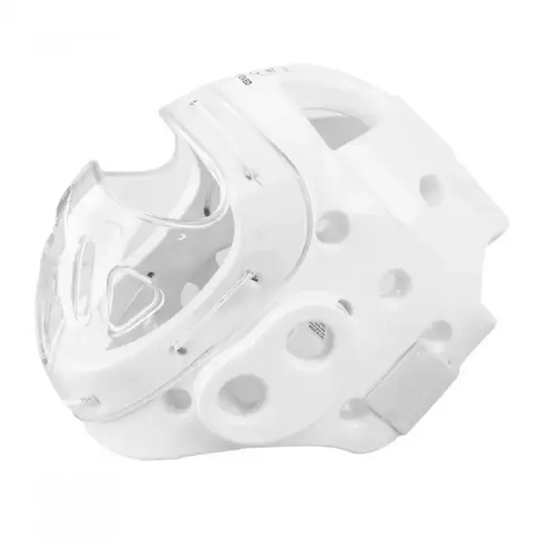 Шолом із захисною маскою з ліцензією WKF | білий S | SM B132 купити недорого в Україні, фото 5