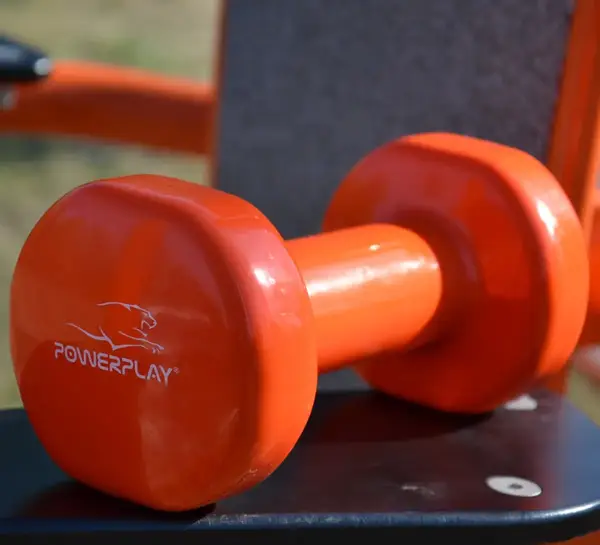 Гантель вінілова PowerPlay 4125 Achilles 4 кг. Помаранчева (1шт.) купити недорого в Україні, фото 9