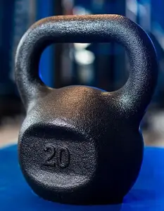 Гиря чугунная RN-SPORT 20 кг металлическая черная купить