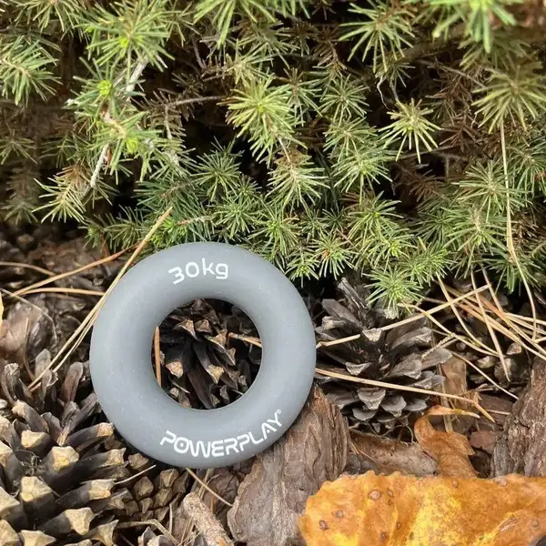 Еспандер кистьовий силіконовий PowerPlay PP-4324 Hand Grip Ring X-Hard 30 кг. Сірий купити недорого в Україні, фото 7