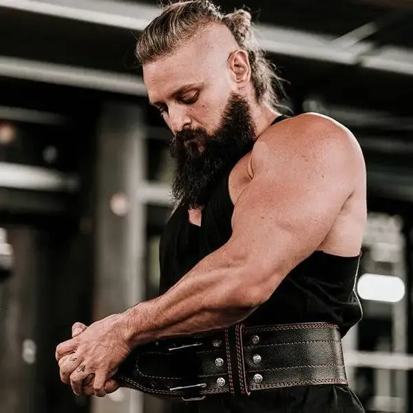 Пояс для пауерліфтингу RDX RD1 шкіряний Red M купити недорого в Україні, фото 6