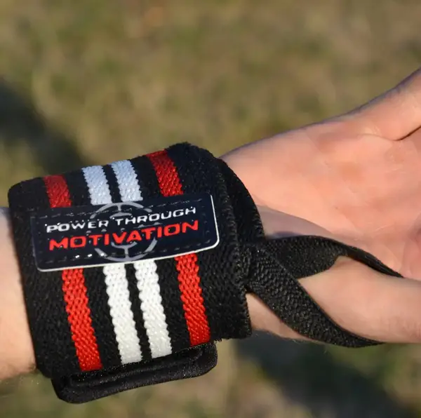 Бинти для зап'ясть (кистьові бинти) Power System PS-3500 Wrist Wraps Red/Black (пара) купити недорого в Україні, фото 6