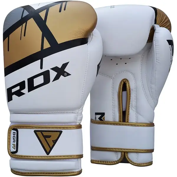 Боксерські рукавички RDX Rex Leather Gold 16 ун. купити
