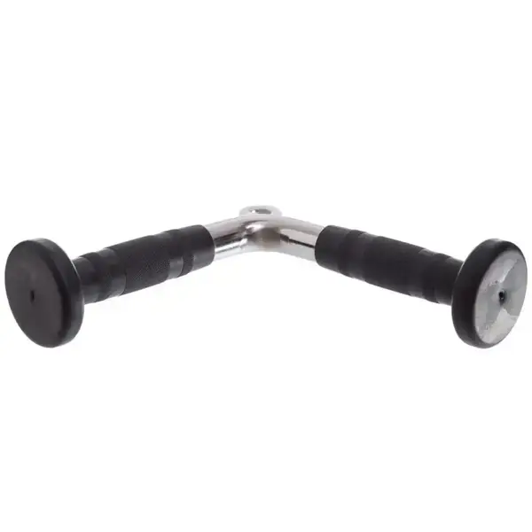 Ручка для тяги York Fitness V-образная на трицепс с резиновыми рукоятками, хром. купить недорого в Украине, фото 3