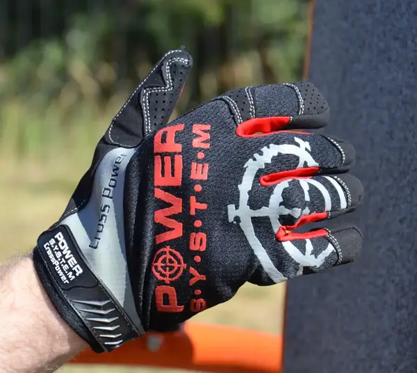 Рукавички для кросфіту з довгим пальцем Power System PS-2860 Cross Power Black/Red S купити недорого в Україні, фото 5