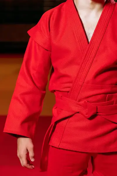 Форма для самбо (самбовка) червона TM "Kintayo", 185 зріст, щільність 550 гр/м.кв. купити недорого в Україні, фото 4