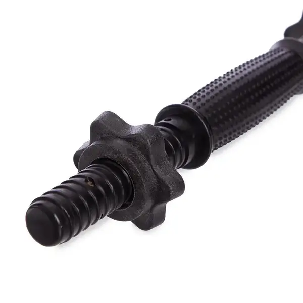 Гриф гантельний метало-Пластиковий (35см х 25мм), чорний купити недорого в Україні, фото 3