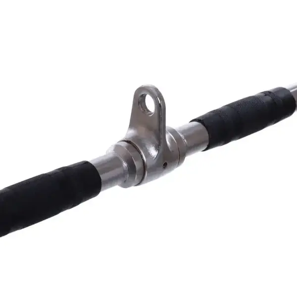 Ручка для верхней тяги York Fitness 122см изогнутая с резиновыми рукоятками, хром. купить недорого в Украине, фото 5