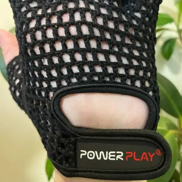 Рукавички для фітнесу PowerPlay 1953 Чорні L купити недорого в Україні, фото 6