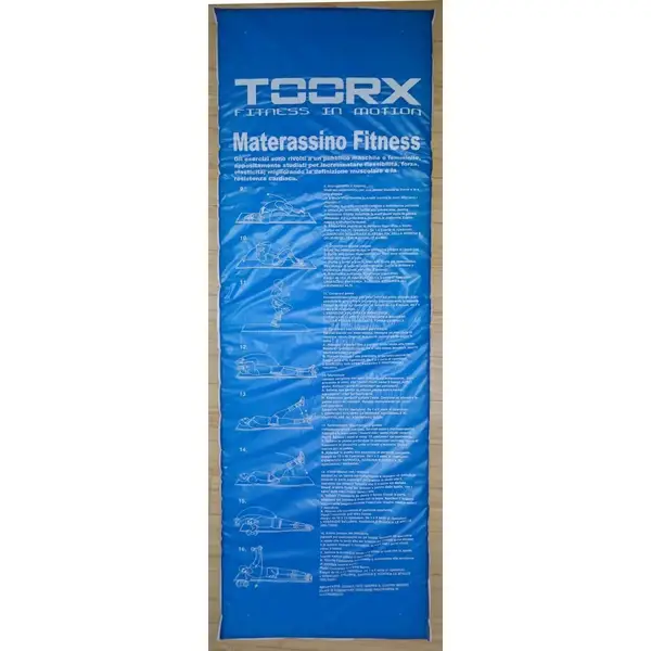 Коврик спортивный Toorx Padded Exercise 181 х 60 х 2,5 см с антискользящей поверхностью Blu/Rosso (MAT-GE) купить недорого в Украине, фото 2