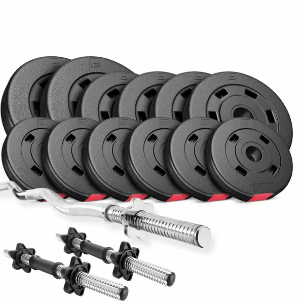 Набор Hop-Sport Premium 36кг со штангой и гантелями. купить