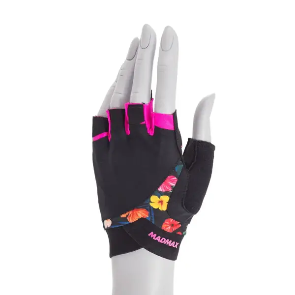 Перчатки для фитнеса MadMax MFG-770 Flower Power Gloves Black/Pink XS купить недорого в Украине, фото 2