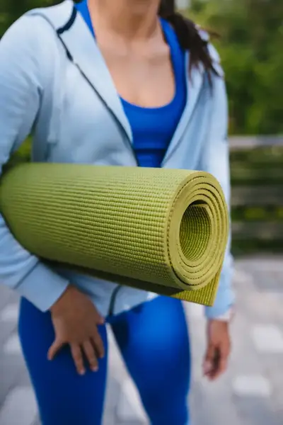 Килимок для йоги та фітнесу Power System PS-4014 PVC Fitness-Yoga Mat Green (173x61x0.6) купити недорого в Україні, фото 7