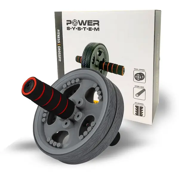 Колесо для пресса Power System PS-4042 Dual-Core Ab Wheel Grey/Black купить недорого в Украине, фото 3