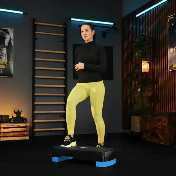 Степ платформа Trex Sport TX-030AS 3 рівнева чорно-блакитний купити недорого в Україні, фото 5