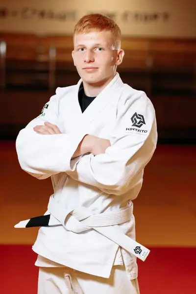 Кімоно для джиу - джитсу біле, TM "Kintayo", 180 зріст, щільність 450 гр/м.кв. купити недорого в Україні, фото 3