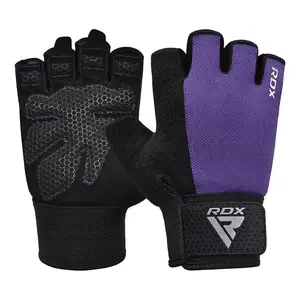 Перчатки для фитнеса RDX W1 Half Purple Plus S купить