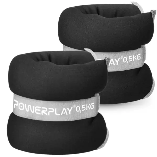 Утяжелители-манжеты для ног и рук PowerPlay PP-4349 Ankle/Wrist Weights (2шт.*0.5 kg) (пара) Черные купить недорого в Украине, фото 5