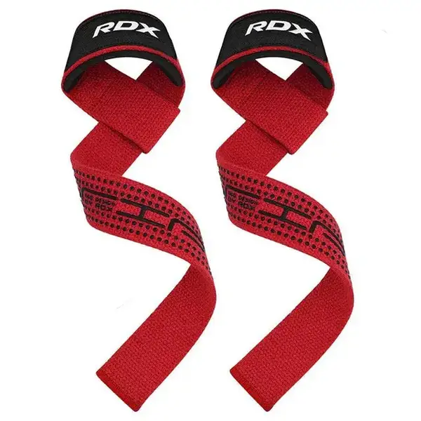 Лямки для тяги RDX S4 Gym Cotton Gel Straps Червоний Plus купити недорого в Україні, фото 5