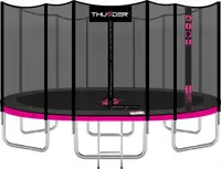 Батут THUNDER OUTSIDE PRO с наружной сеткой 16 футов 488 см черно-розовый купить