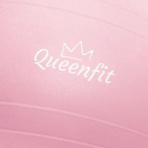 Фитбол Queenfit 65см светло-розовый + насос купить недорого в Украине, фото 4