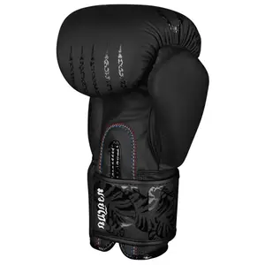 Боксерские перчатки Phantom Muay Thai Black 16 унций (бинты в подарок) купить