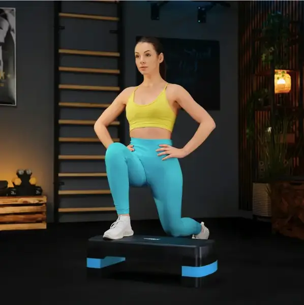 Степ платформа Trex Sport TX-030AS 3 рівнева чорно-блакитний купити недорого в Україні, фото 11