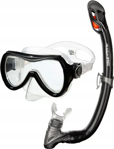 Набір маска і трубка Aqua Speed Alize + Samos 60314 чорний Діт OSFM купити