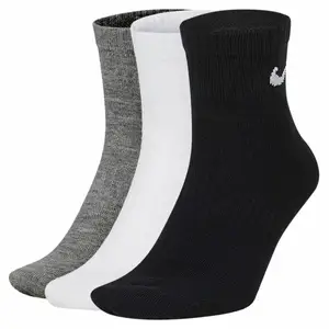 Носки Nike U NK EVERYDAY LTWT ANKLE 3PR черный, белый, серый Уни 38-42 купить