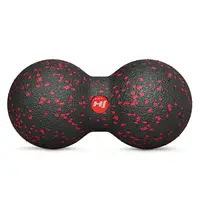 Масажний м'яч подвійний EPP 80 мм Hop-Sport HS-D008MB чорно-червоний купити