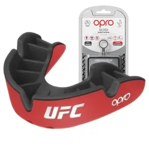 Капа OPRO Silver UFC дитяча (вік до 10) Red/Black (ufc.102515002) купити