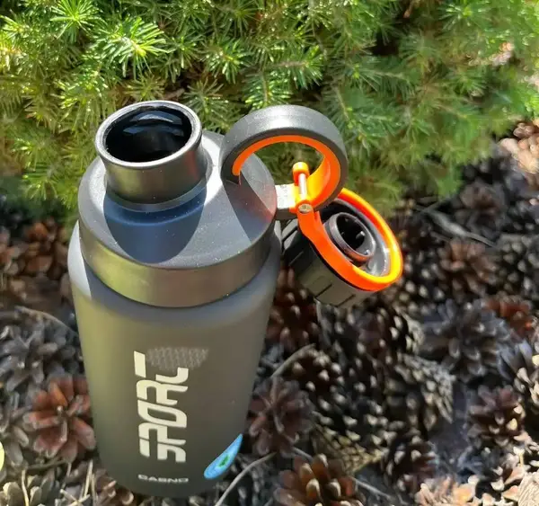 Пляшка для води CASNO 1000 мл KXN-1243 Чорна купити недорого в Україні, фото 9