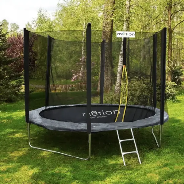 Батут Jumi Motion Sport Line 10ft (305см) с наружной сеткой серый купить недорого в Украине, фото 7